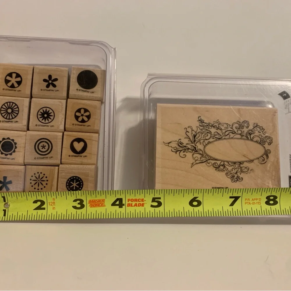 “Stamp n Up” 6 NEW Sets of 34 Red Rubber Wood Base stamps for Scrapbooking - Picture 7 of 16